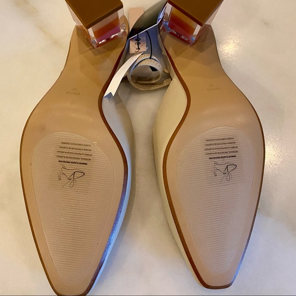 Mango Slingback BoneLeather/Lucite-color Collab - Picture 6 of 7